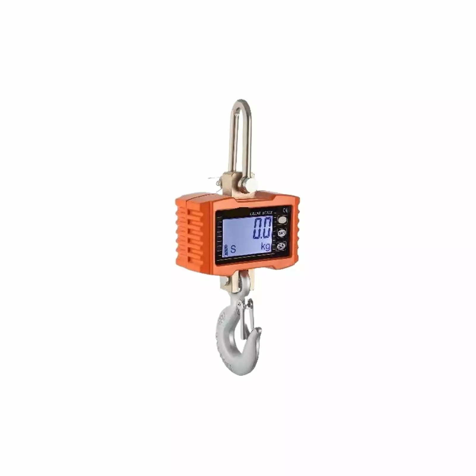 Hanging Scale 1000KG (2200LBS) Orange Digital Industrial Heavy Duty Crane Scale W/ Accurate Reloading Spring Sensor .Precise & Responsive