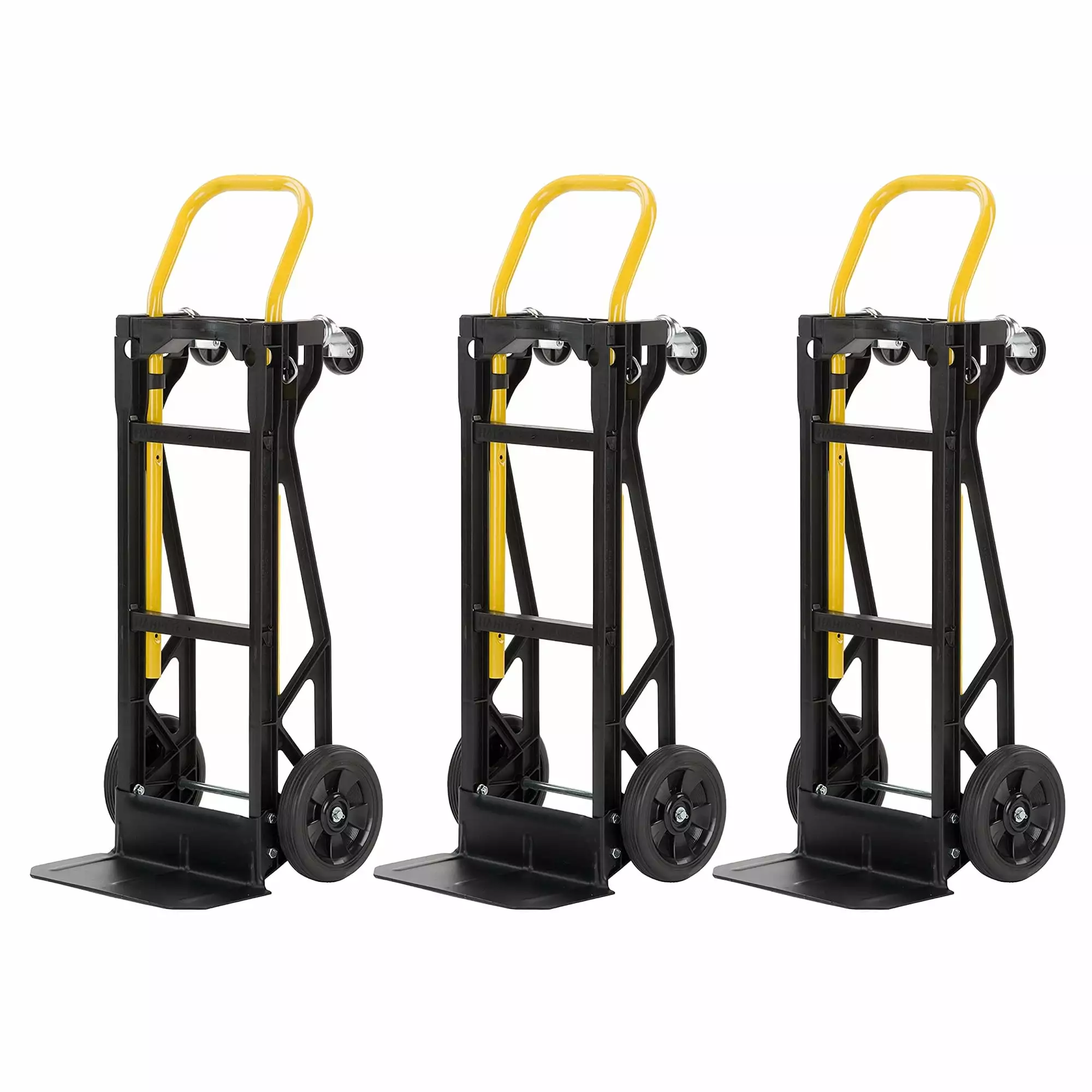 Harper Trucks PJDY2223AKD 400 Lb Capacity Convertible Dolly. Black (3 Pack)