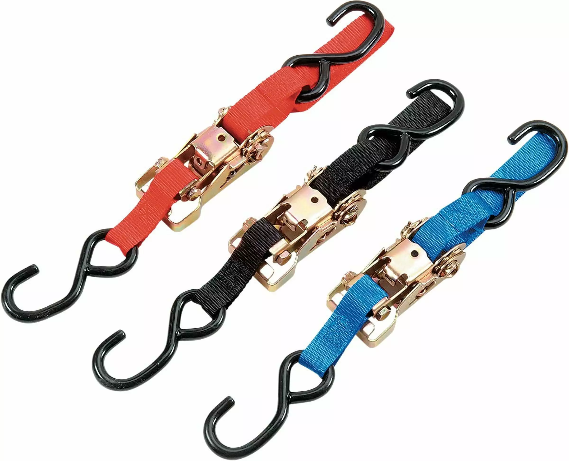 2024 Ratchet Tie Down Strap 2 Hooks for Moving Appliances Lawn Equipment Motorcycles 35mm Width(3meter9.8ft )