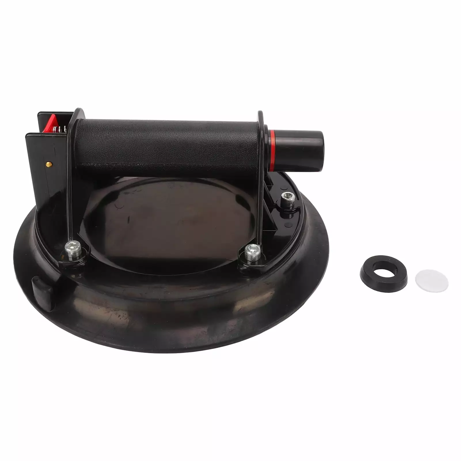 Heavy Duty Vacuum Suction Cup - Anti-Slip. Heat Resistant. Black Pump for Lifting Glass. Marble & Granite. Professional Strength for Construction & Industrial Use