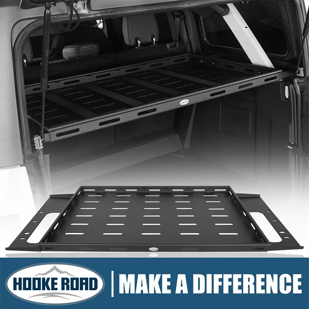 Hooke Road Rear Cargo Rack Storage Basket for 2021 2022 2023 Ford Bronco 4 Door Hardtops