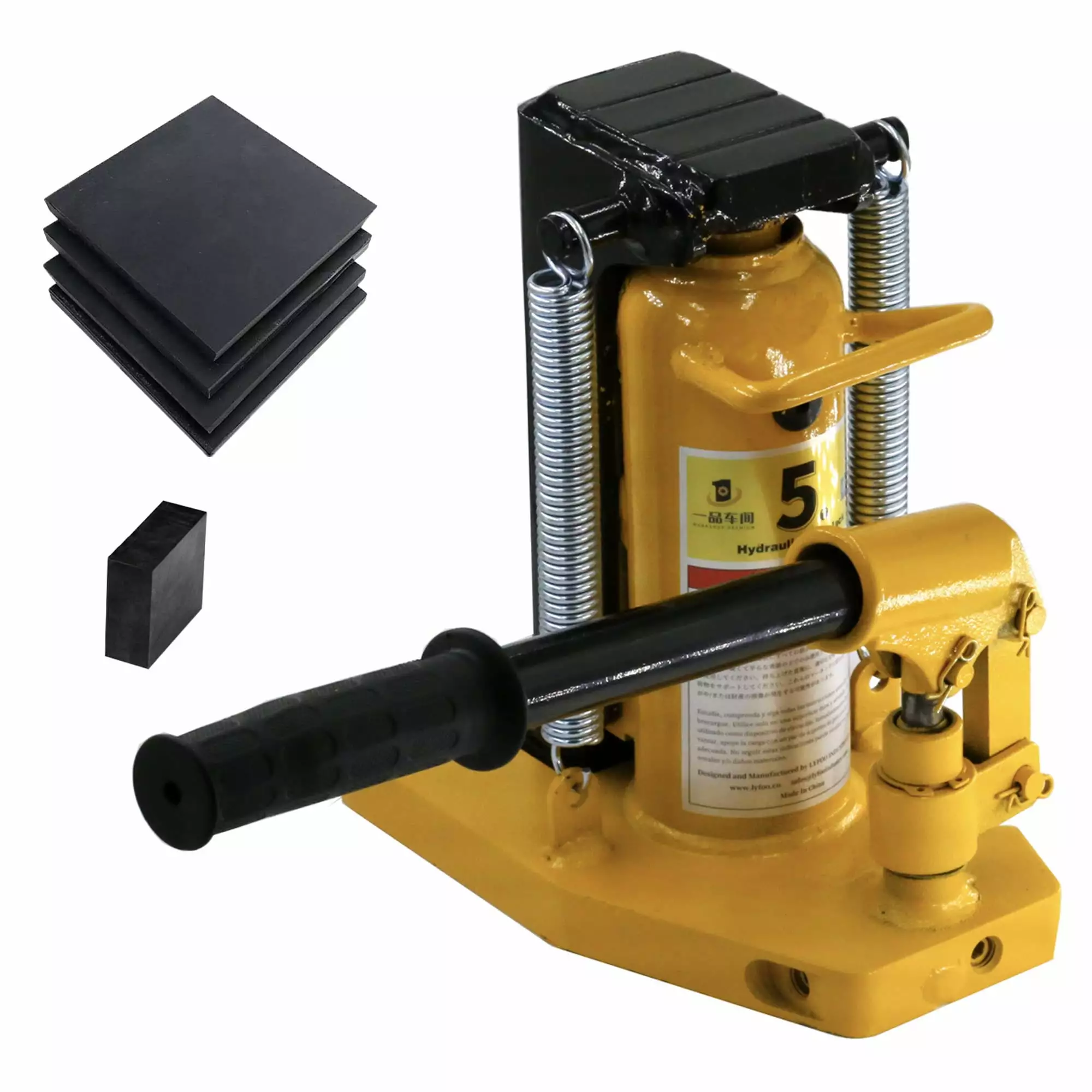 Hydraulic Toe Jack 5T/2.5T Manual Hydraulic Claw Jack 11000lbs/5500lbs Floor Jack with Rubber Pads