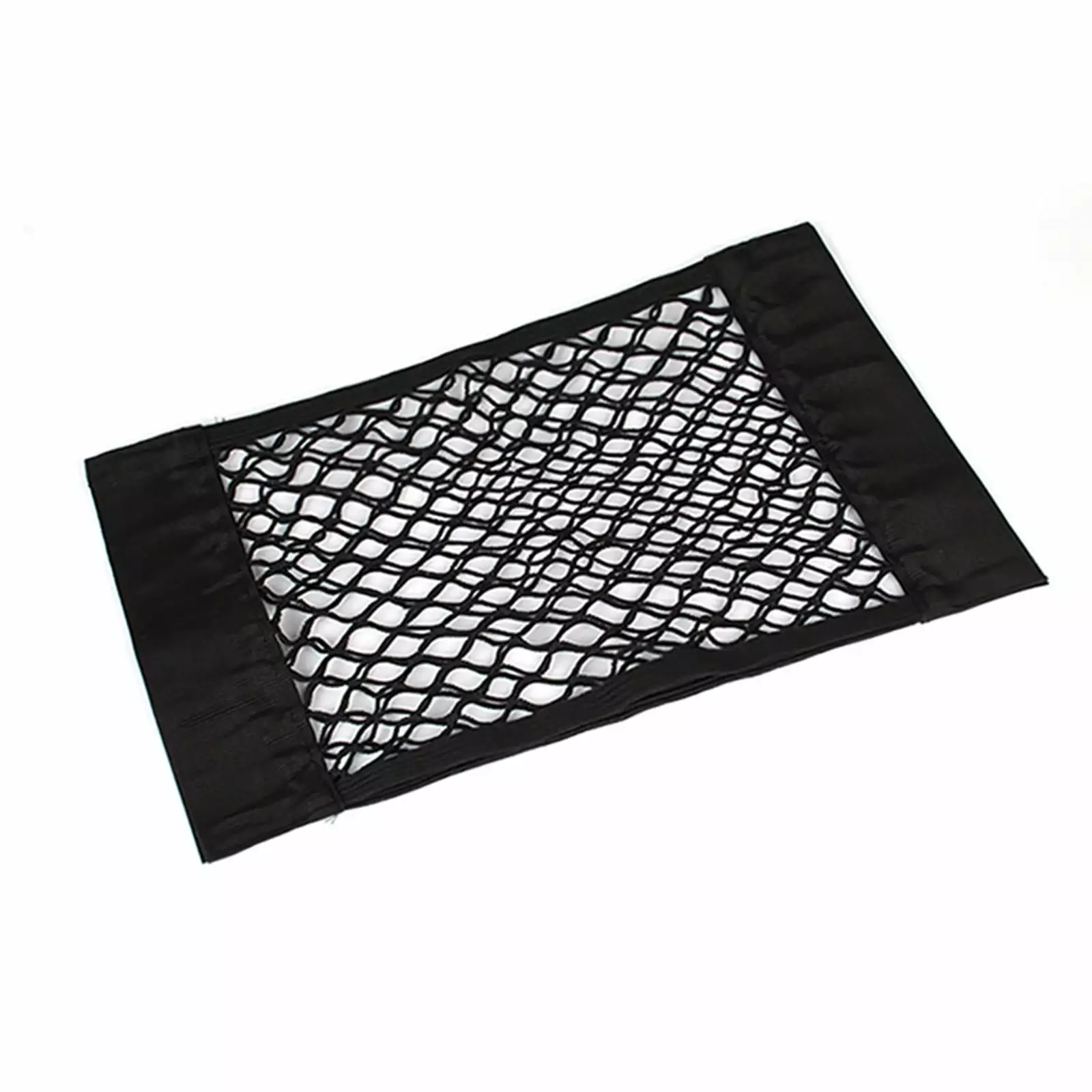 IPEWLEX Durable Double-Layer Car Storage Net with Elastic Mesh for Trunk Organization and Space Saving. Easy to Install with Tape