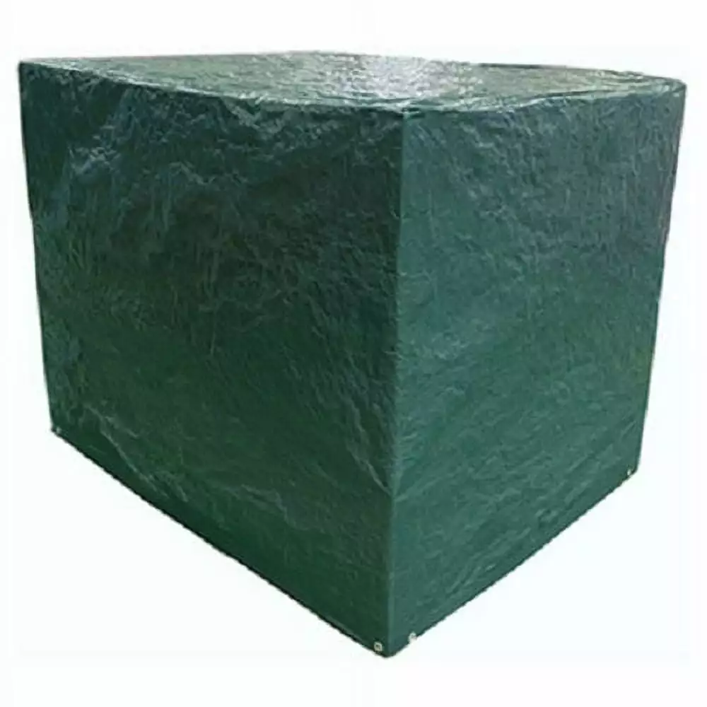 ITM MD-PC-GB-0544 5' x 4 ' x4' Green & Brown Polyethylene Pallet Storage Tarp Cover - Quantity of 4