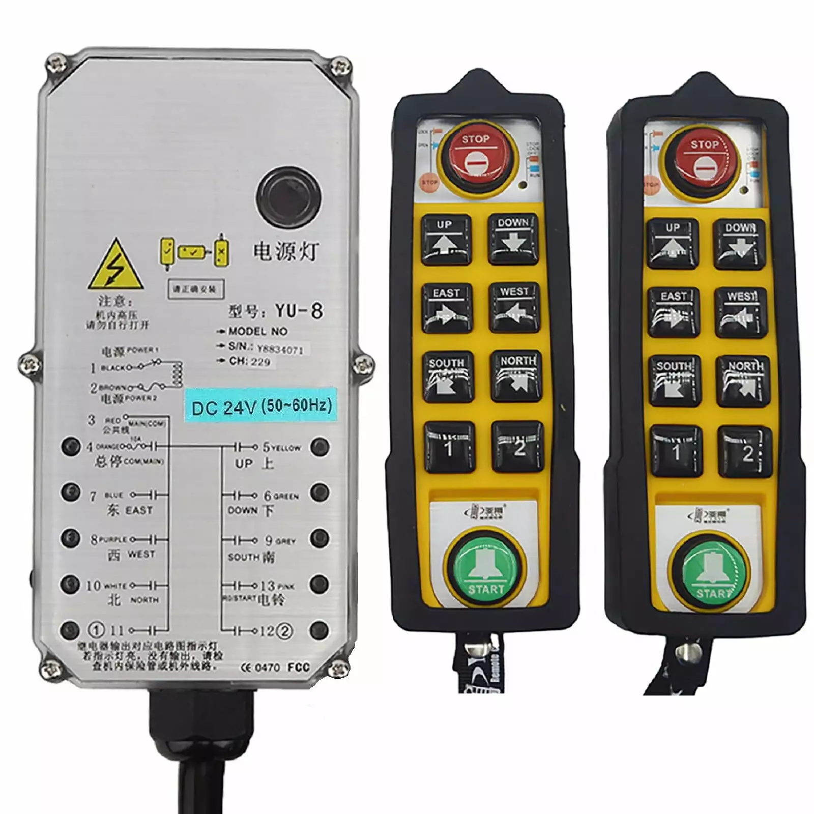 Industrial Remote Control Electric Hoistremote Control for Cranes Waterproof Oil