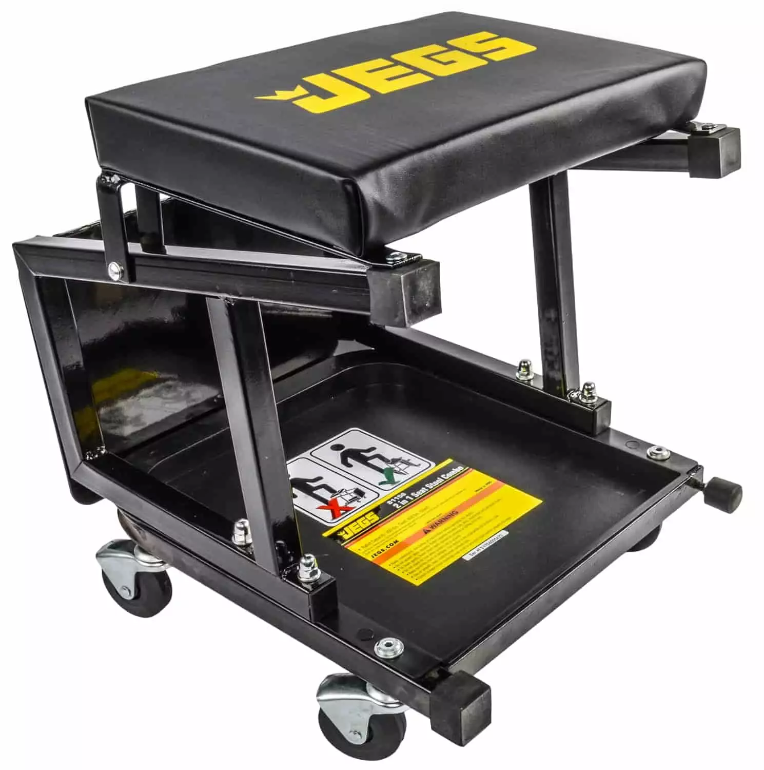 JEGS 81156 Creeper and Step Stool Seat