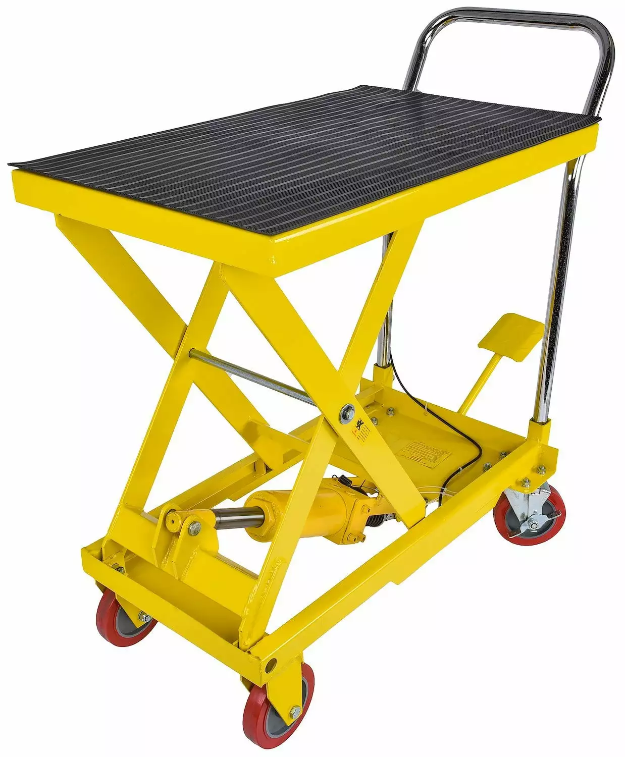 JEGS 81426 Hydraulic Lift Cart Capacity: 500 lb. Raised Height: 28.500 in. Lower