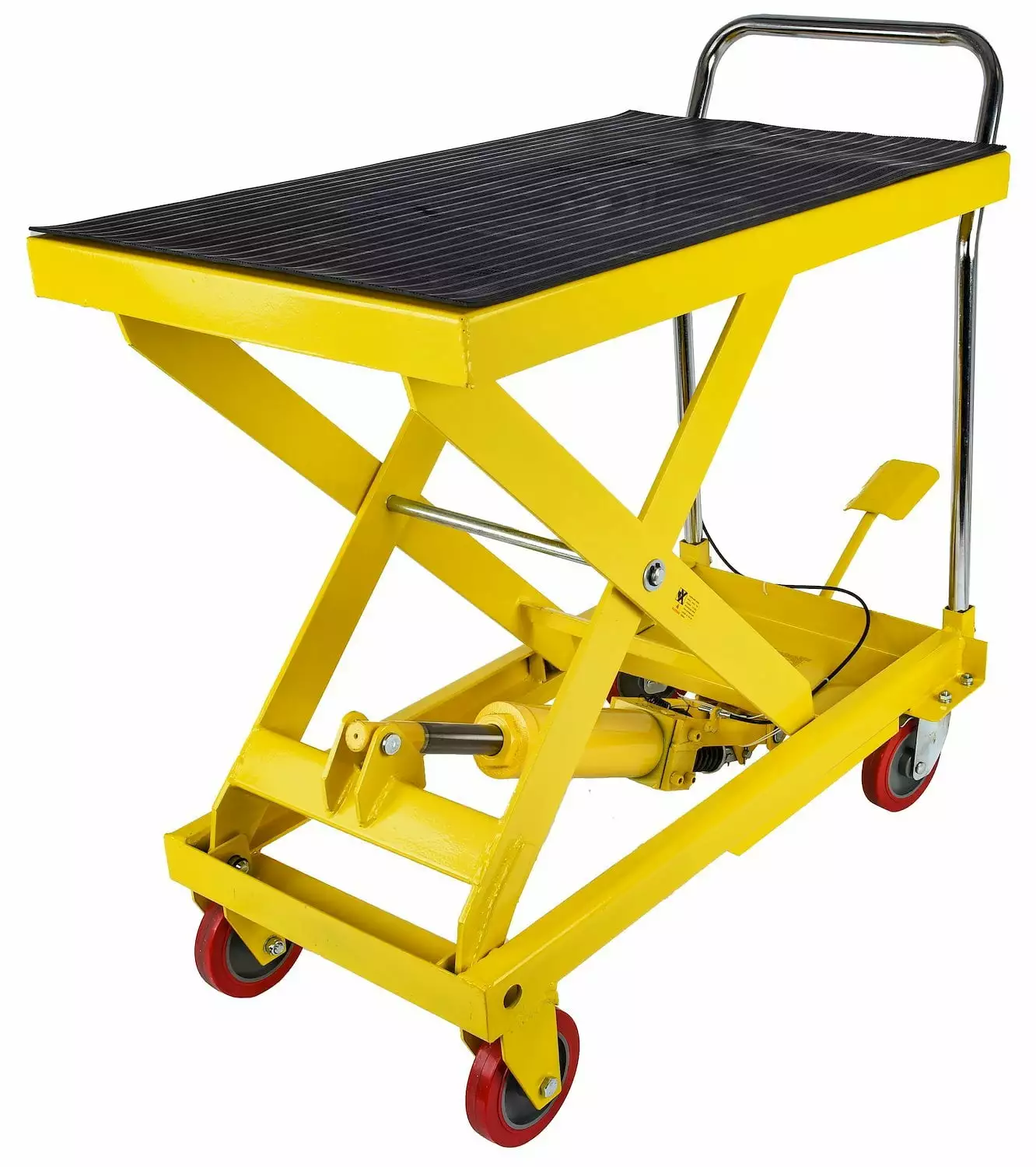 JEGS 81454 Hydraulic Lift Cart Capacity: 1100 lb. Raised Height: 31 in. Lowered