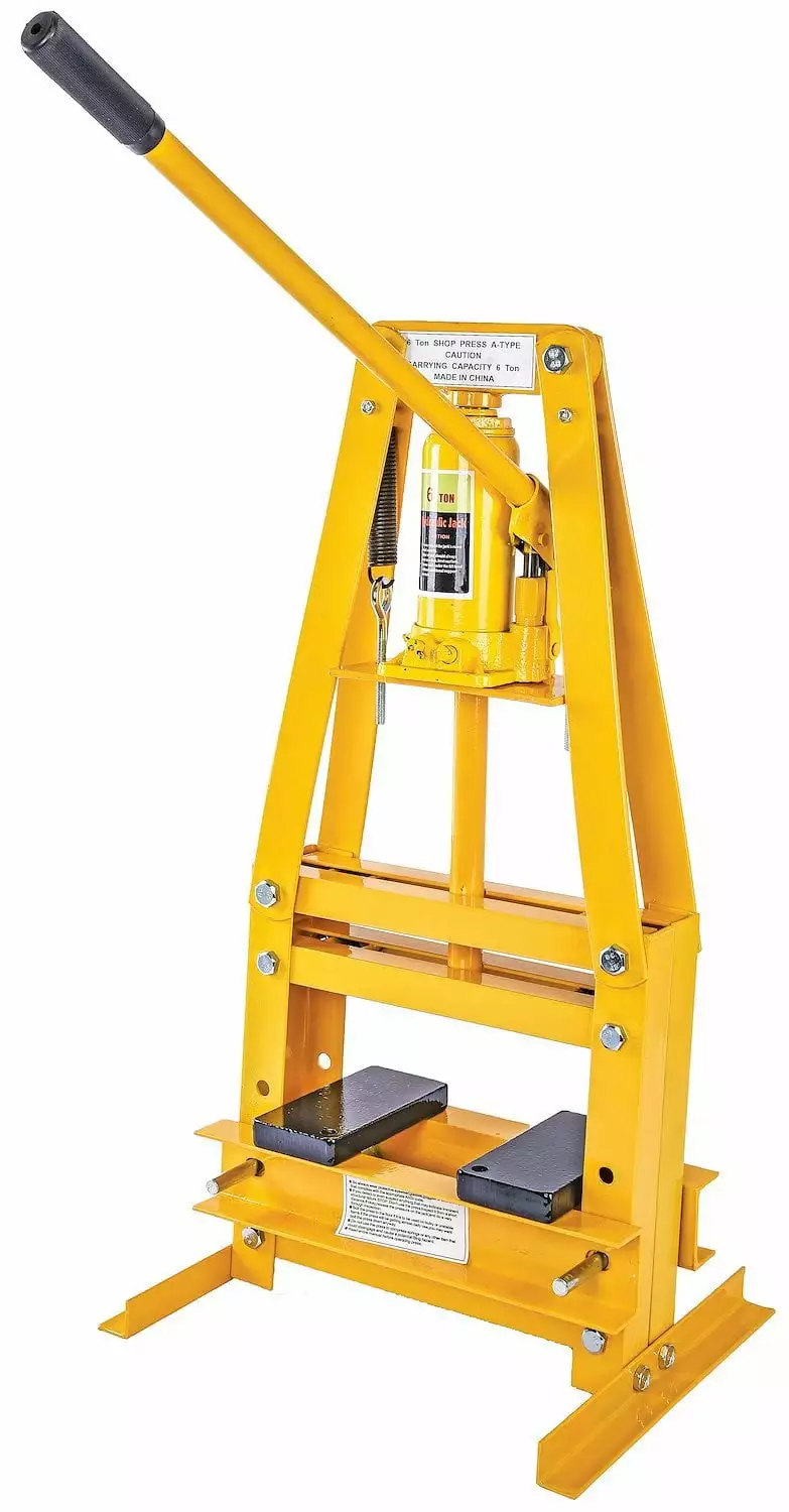 JEGS 81635 Hydraulic A-Frame Shop Press 6-Ton Bench Top Mount Working Range: Up