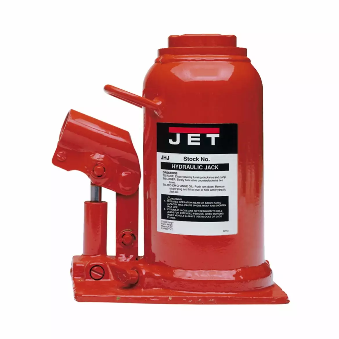 TA92006 Torin Pneumatic Air Hydraulic Bottle Jack with Manual Hand Pump. 20 Ton (40.000 lb) Capacity. Red