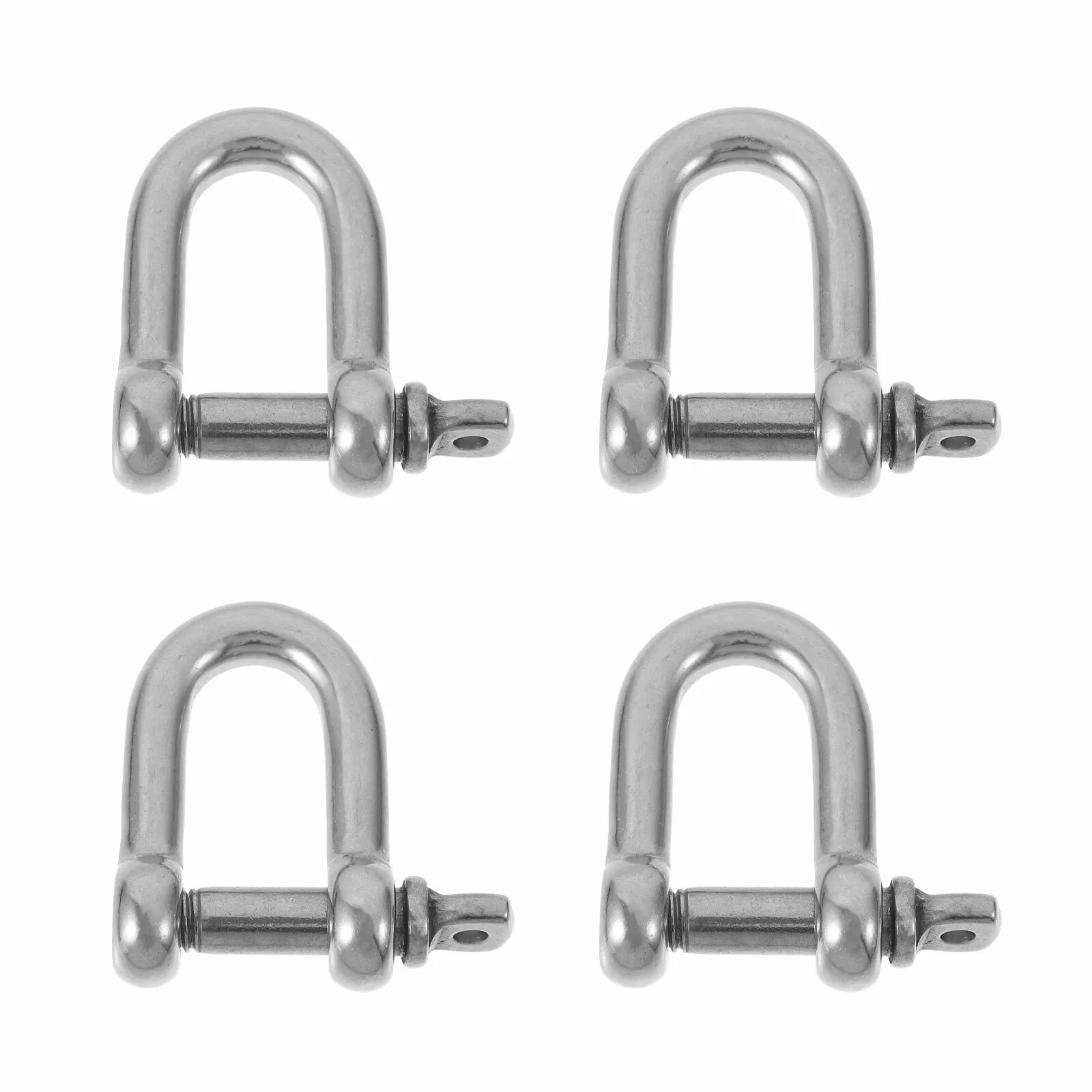 JiaHuin 4pcs Shackle D Ring Shackle Shackle Isolator for Tow Strap Winch Off Road Towing