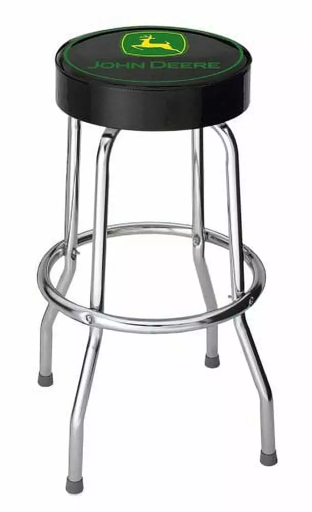 John Deere Logo Garage Stool