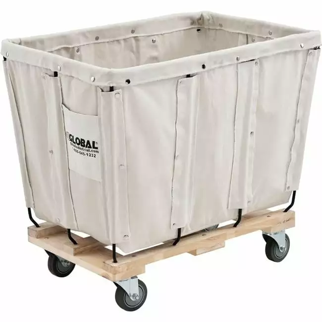 KD 8 Bushel Canvas Basket Bulk Truck