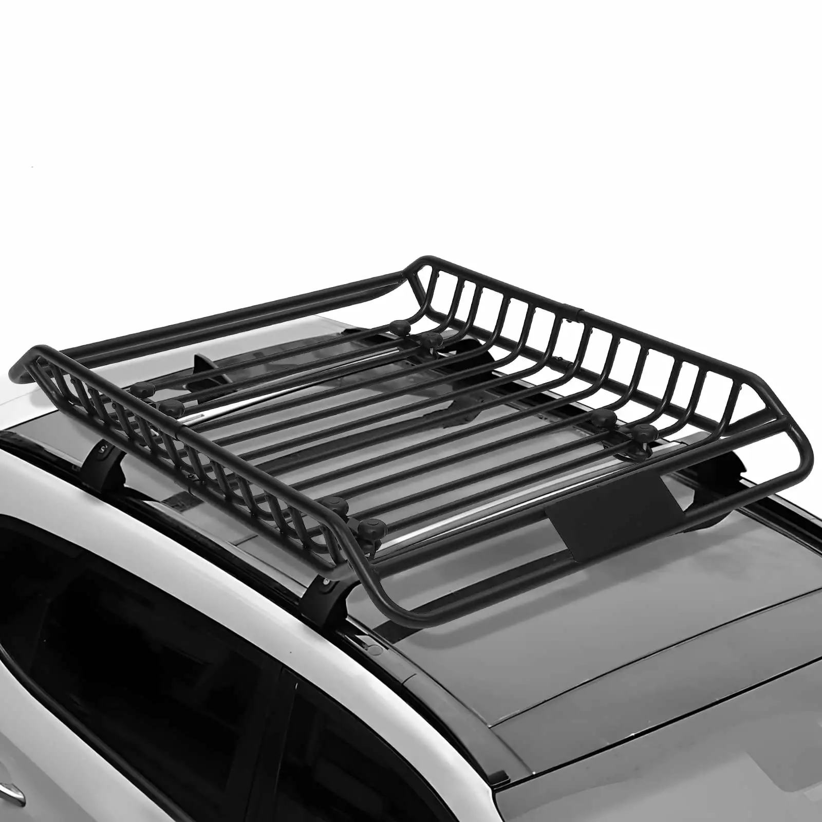 KTENME Roof Rack Basket.63x43Heavy Duty Steel Basket Universal Rooftop Cargo Carrier.220 LBS Load Capacity Roof Basket for SUV Truck Car