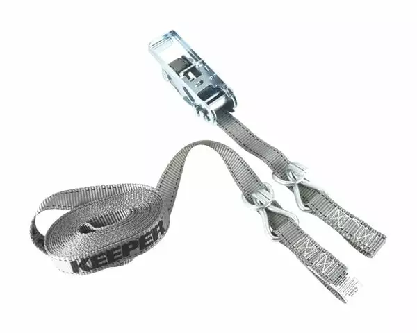 Keeper 1 in. W x 15 ft. L Gray Tie Down Strap 666 lb. 1 pk (Pack of 8)