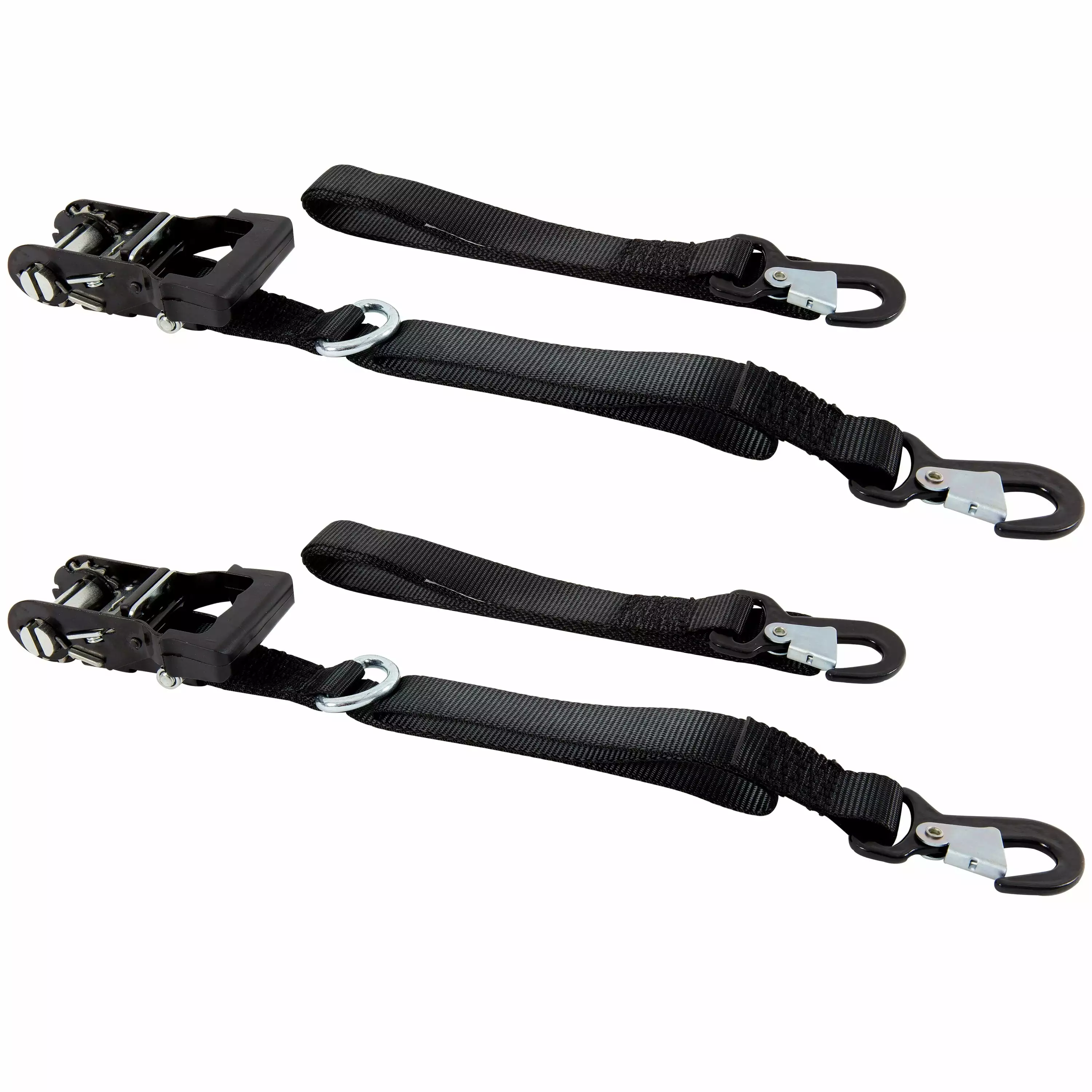 Set of 6 Tie Heavy Duty Straps Luggage Belt Trucks Cargo Lashing Fastening Nylon with Buckle