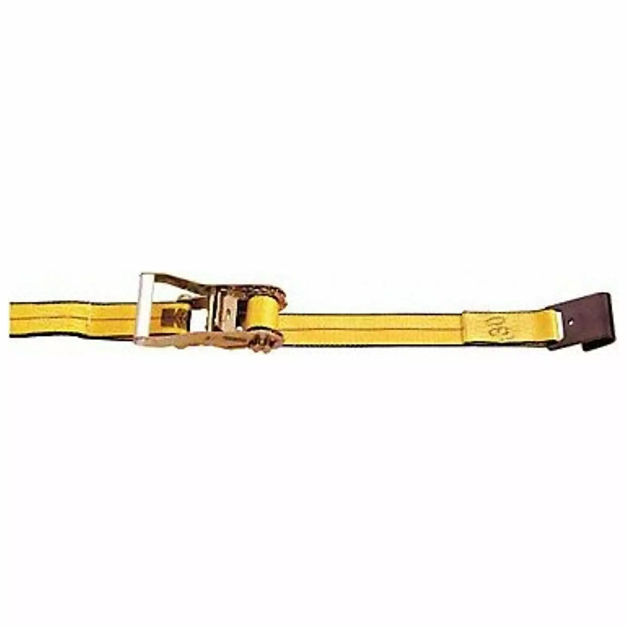 VULCAN Ratchet Strap - Wire Hooks - 4 inch x 40 foot - Classic Yellow - 5400 Lbs SWL