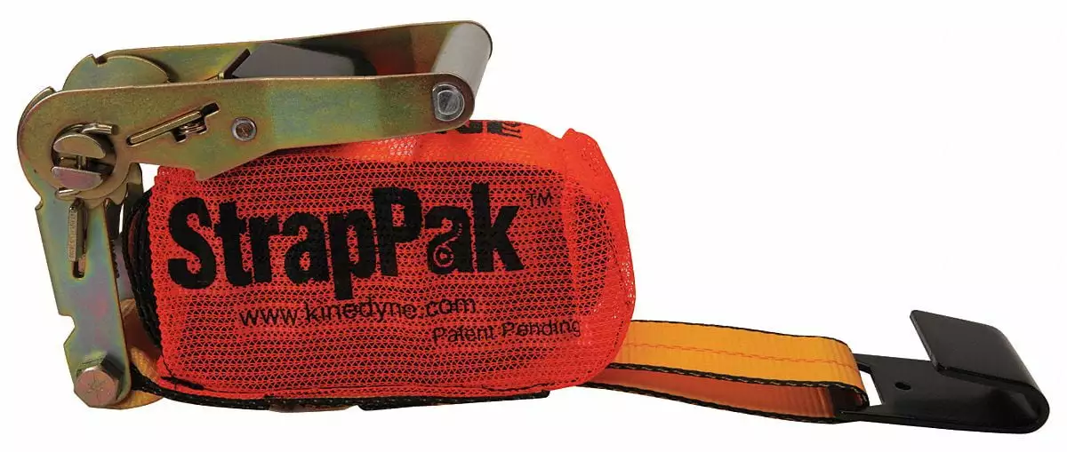 Kinedyne Tie Down Strap.Ratchet.Poly.27 ft. 572720PAKGRA