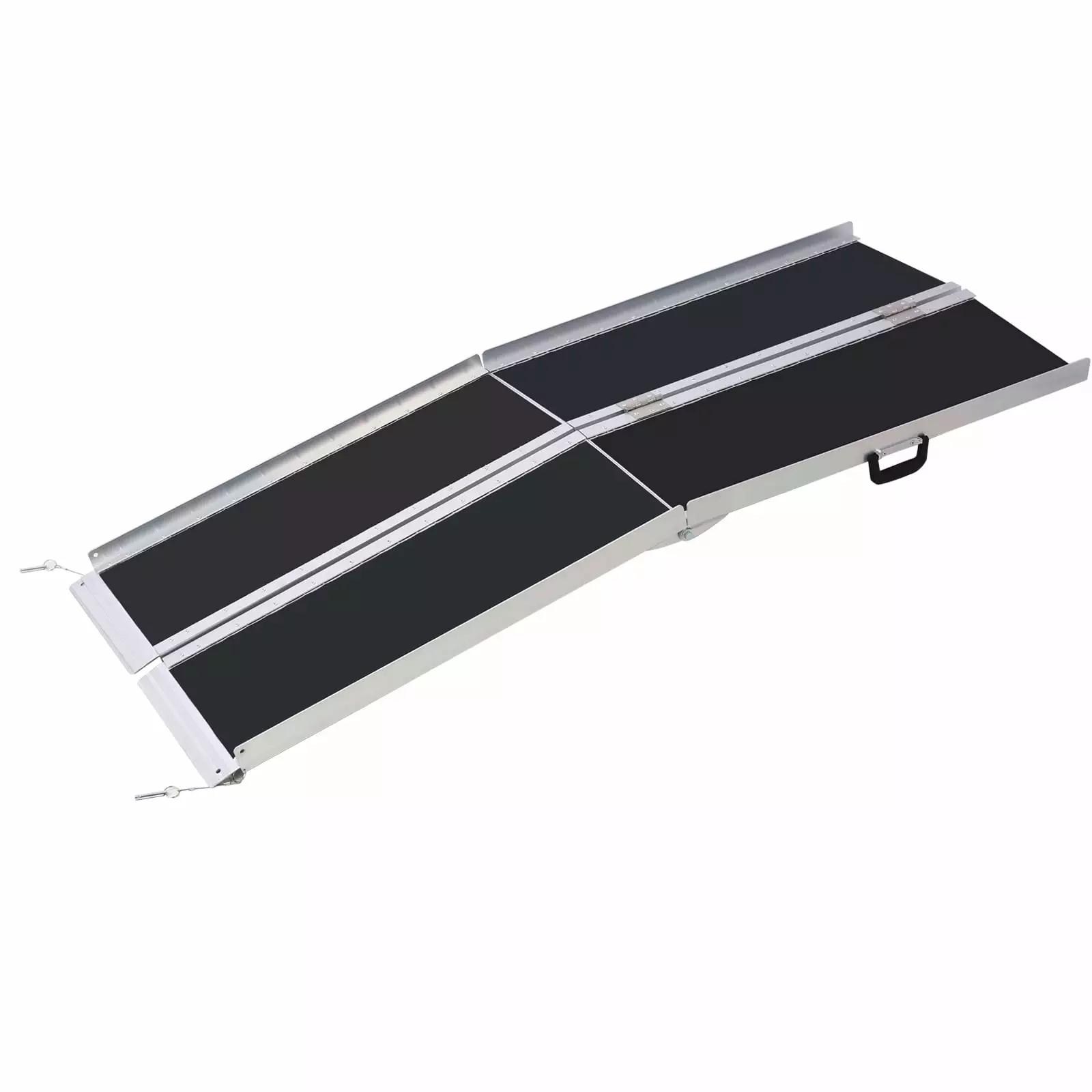 Kselythan 7FT Wheelchair Ramp. Portable Folding Threshold Ramp with Non-Slip Surface. 600 LBS Capacity Portable Ramps for Home Steps Stairs Doorways