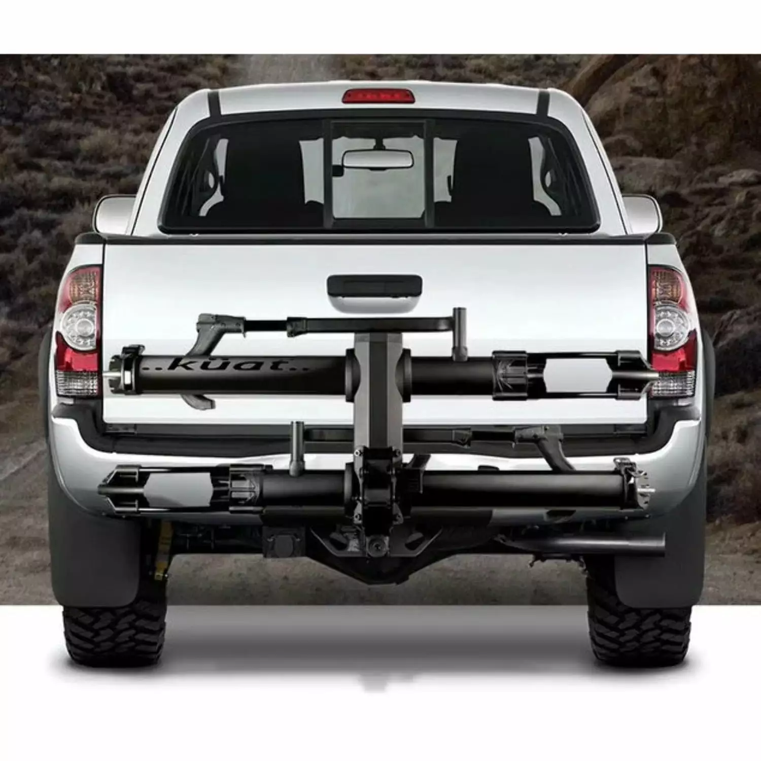 Kuat NV 2.0 Base 2-Bike Tray Hitch Rack: Sandy Black. 2 Receiver