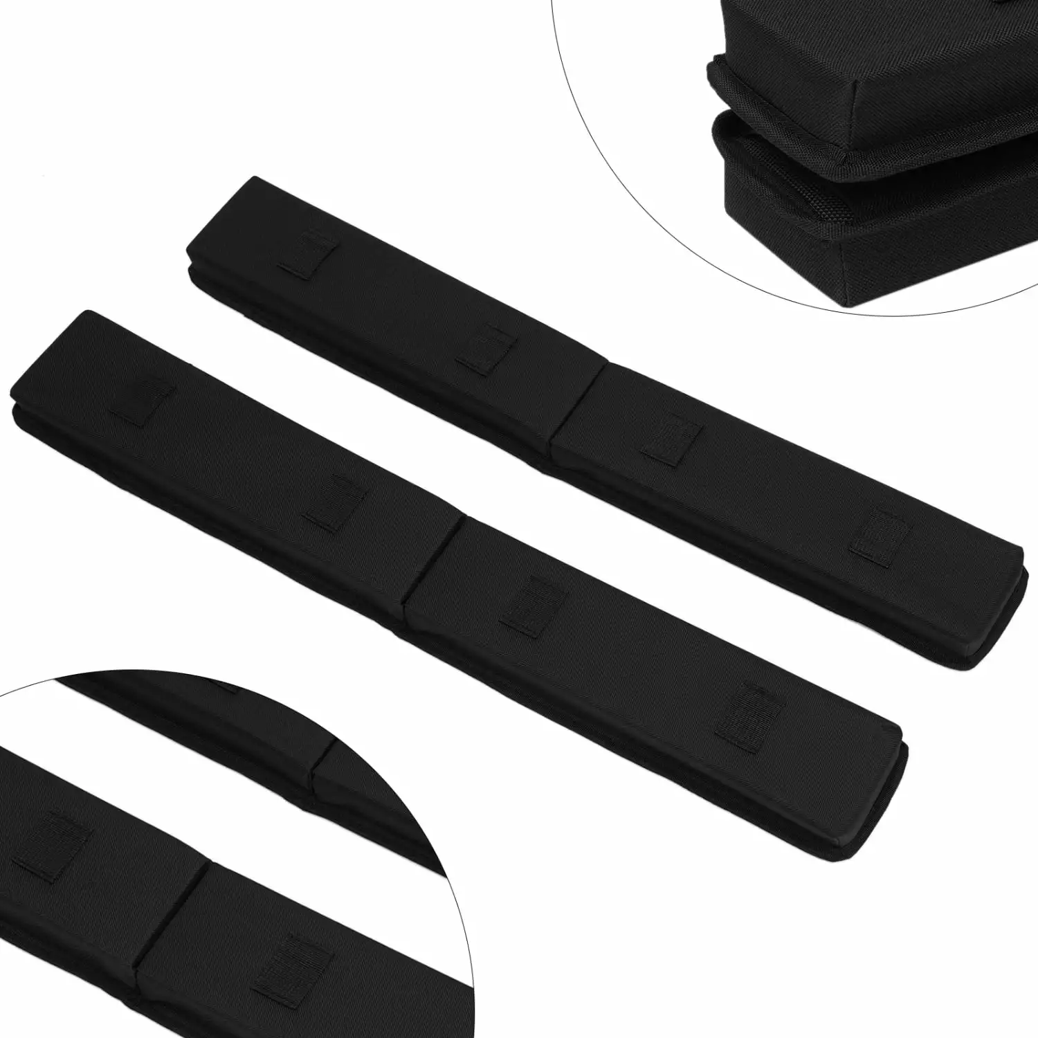 LIDNGLN Soft Car Roof Rack Pads - Lightweight Luggage Carrier System for SUV Kayak Surfboard Canoe - Compatible with Roof Racks on Cars - Premium Car Accessories