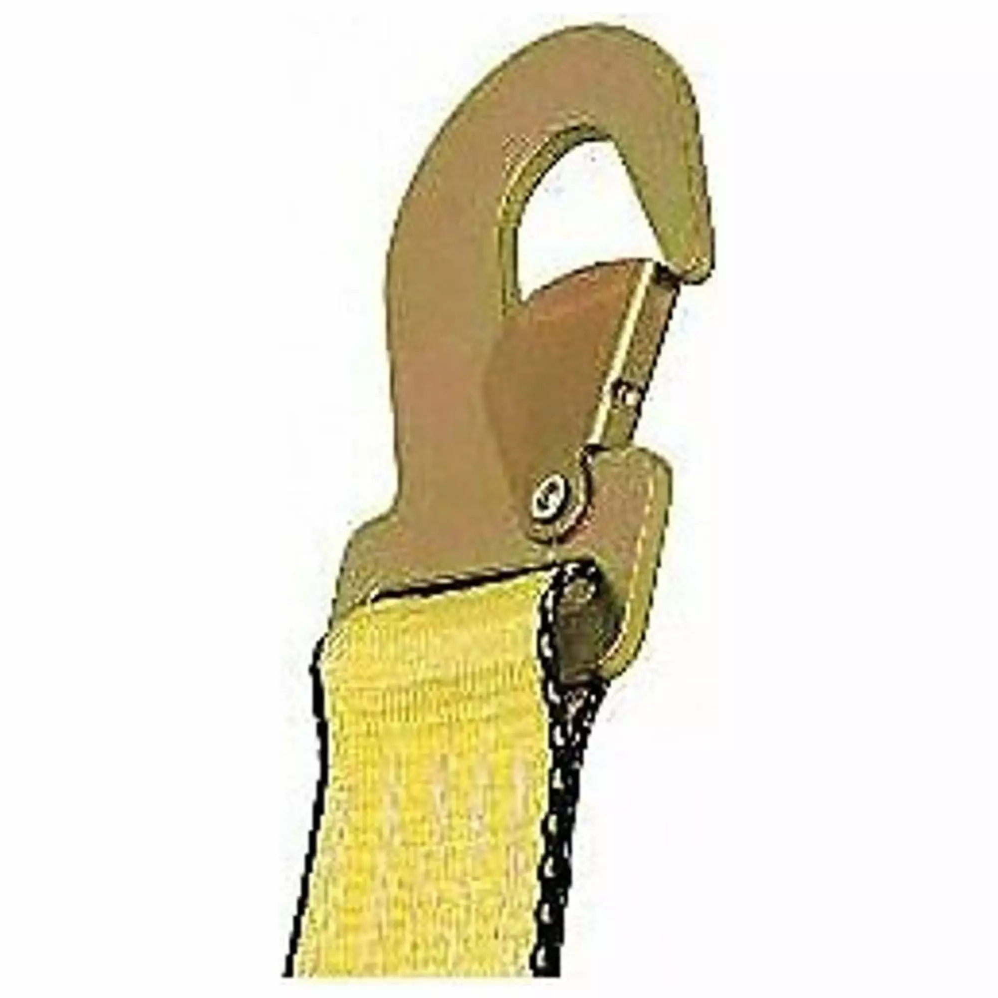 Lift-All Tie Down Strap.Snap-Hook.Yellow TE60505X20