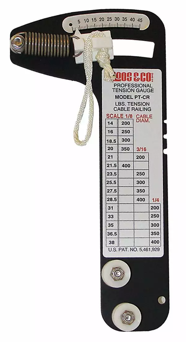 Locoloc Wire Rope Tension Gauge.200 to 400 lb PT-CR