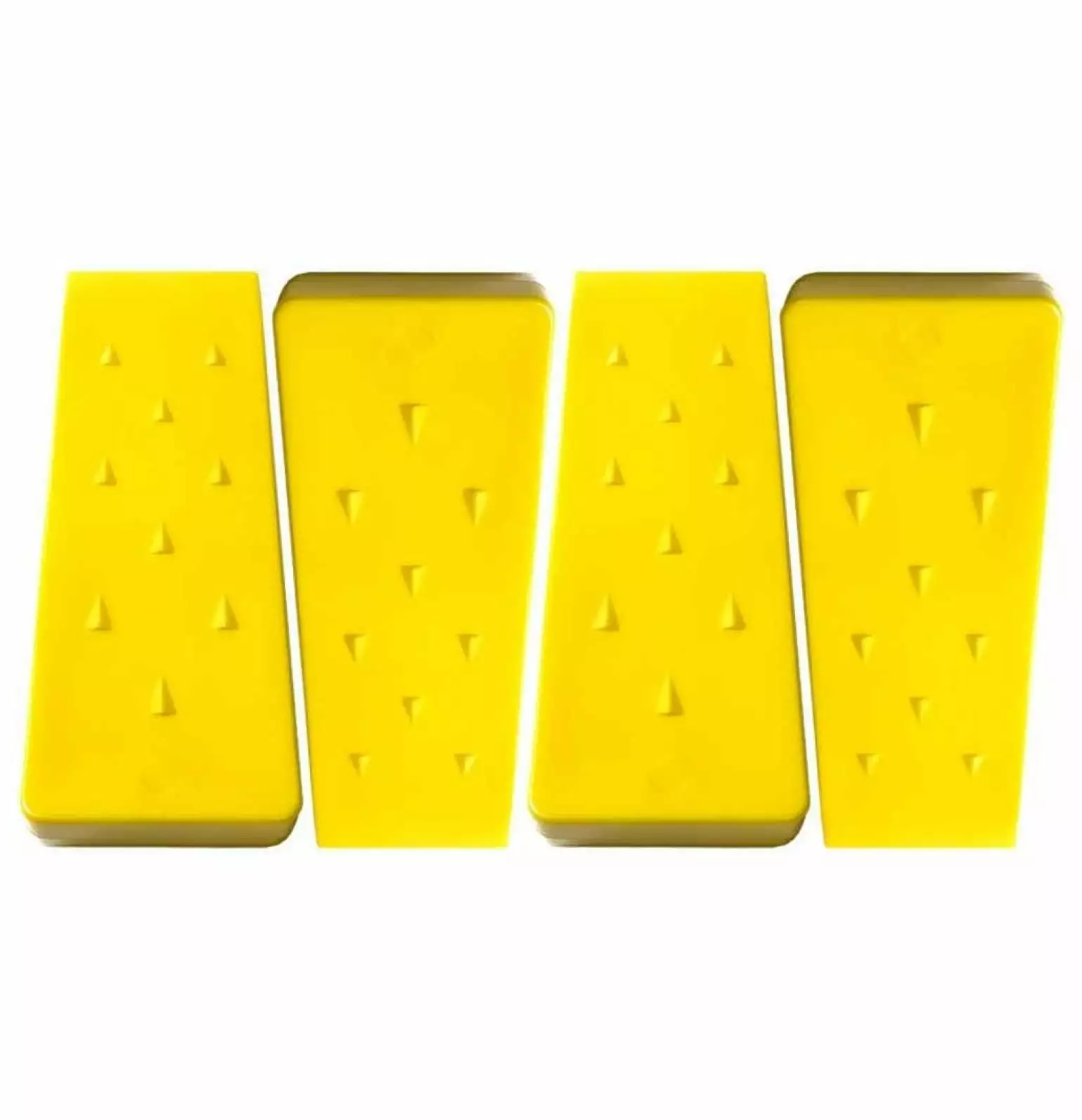 LzerLyh 4Pk 8 Tree Felling Wedge with Spikes Made in The USA Logging Equipment (Yellow)