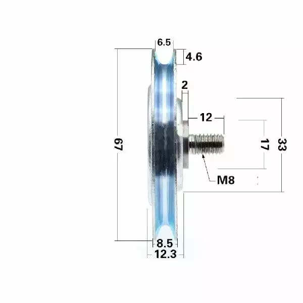 CAMNAL Bearing Lifting Pulley Heavy Duty Lifting Wheel for Aerial Operation Heavy Drag Rescue