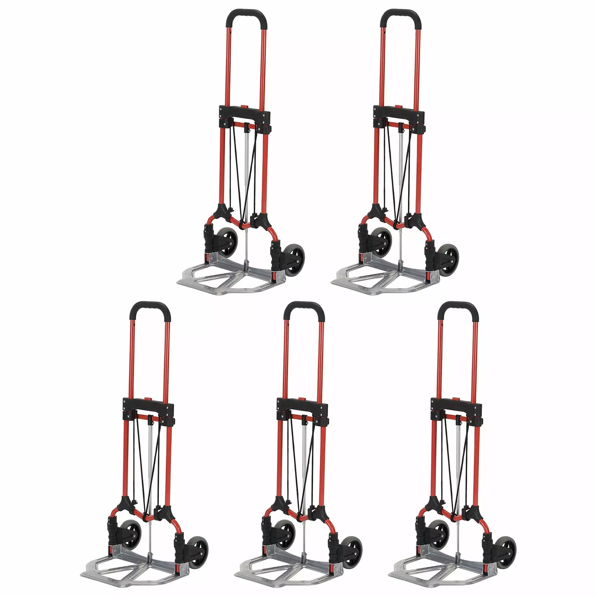 Magna Cart Personal MCI Folding Hand Truck w/Rubber Wheels (5 Pack)