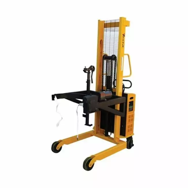 Global Industrial Hand & Foot Pump Operated Lift Truck - 62 in. Lift 2200 lbs Capacity - Yellow