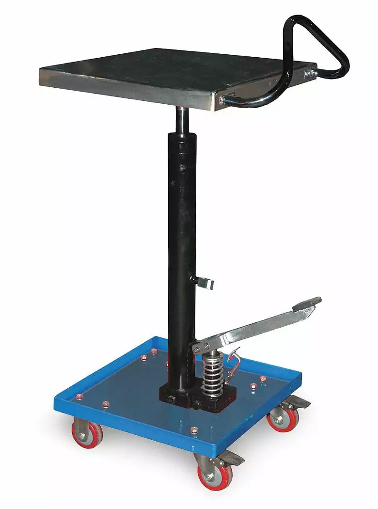 Manufacturer Varies Hydraulic Lift Table. 16x16x49 In. HT-02-1616A