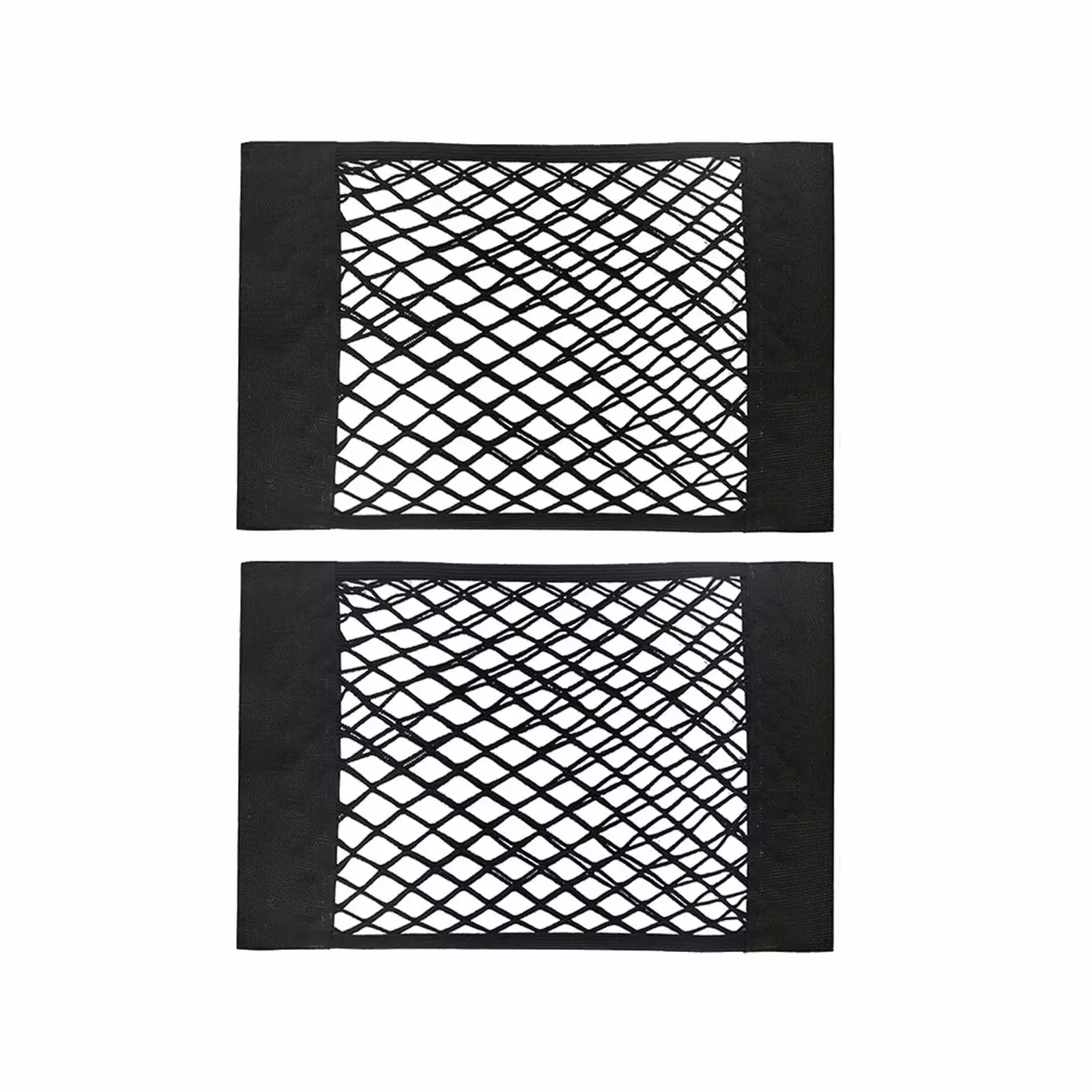 Heavy Duty Cargo Net Stretchable Car Interior Accessories Adjustable Elastic Trunk Storage Net With Hook for SUVs Cars and Trucks