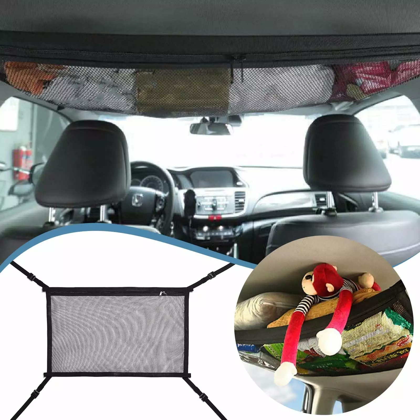 EACCESSORIES EA Trunk Organizer for Buick Envision 2016-2020 ?C Mesh Car Trunk Organizer ?C Cargo Net for SUV. Truck ?C Nylon Mesh Netting ?C Compatible with Buick Envision 2016-2020