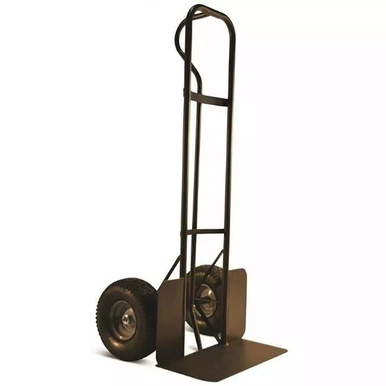 Milwaukee Hand Truck 1000 lbs P-Handle Truck with 15 in. Pneumatic Tire & Wheel Guards. Black