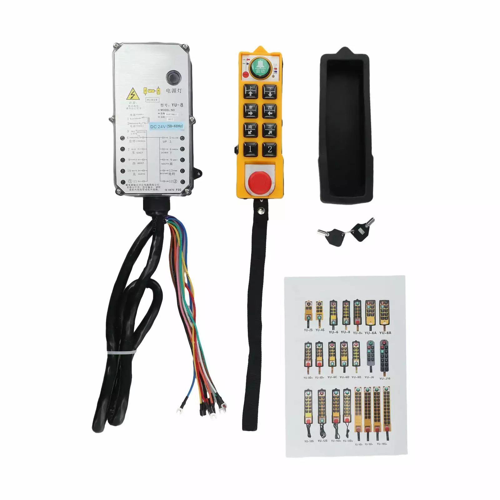 Minxio YU-8+ Industrial Remote Control Electric Hoist Remote Control for Crane/Conveyor.DC24V