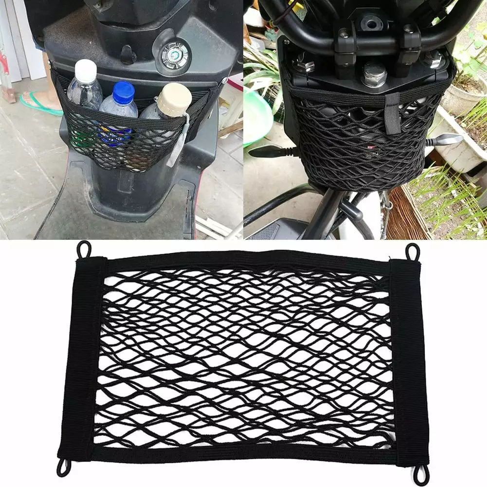 LYLONG 80*25Cm Universal Car Trunk Cargo Boot Net Luggage Storage Organizer Mesh Bag