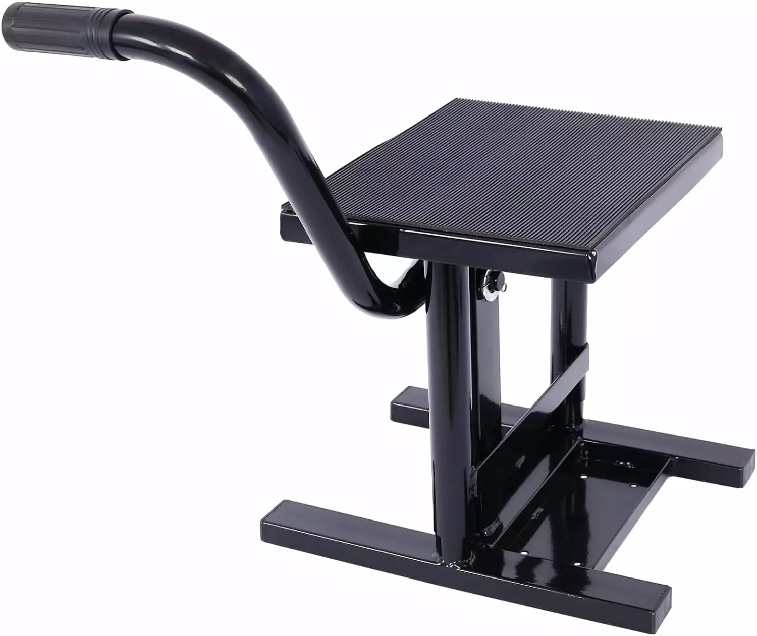 Motorcycle Lift. Heavy Duty Dirt Bike Jack Stands and Lifts. 11-16.5 Adjustable Height. 330 LBS Load Capacity.Black