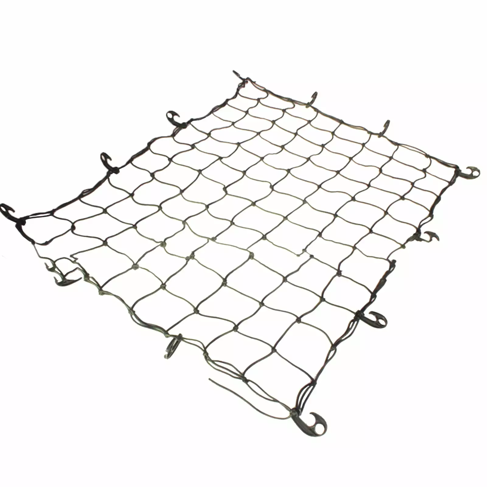 NIBOLOG Large Elastic Auto Roof Luggage Storage Net with Hooks