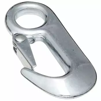 STAINLESS RATCHET ASSEMBLY TIE DOWN W/HOOKS. BLUE 1X12X10'. 304 SS