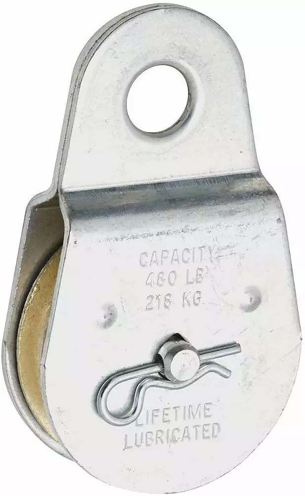 National Hardware 3213BC N195-818 2in. Fixed Single Pulley. Zinc Plated 24 Pack