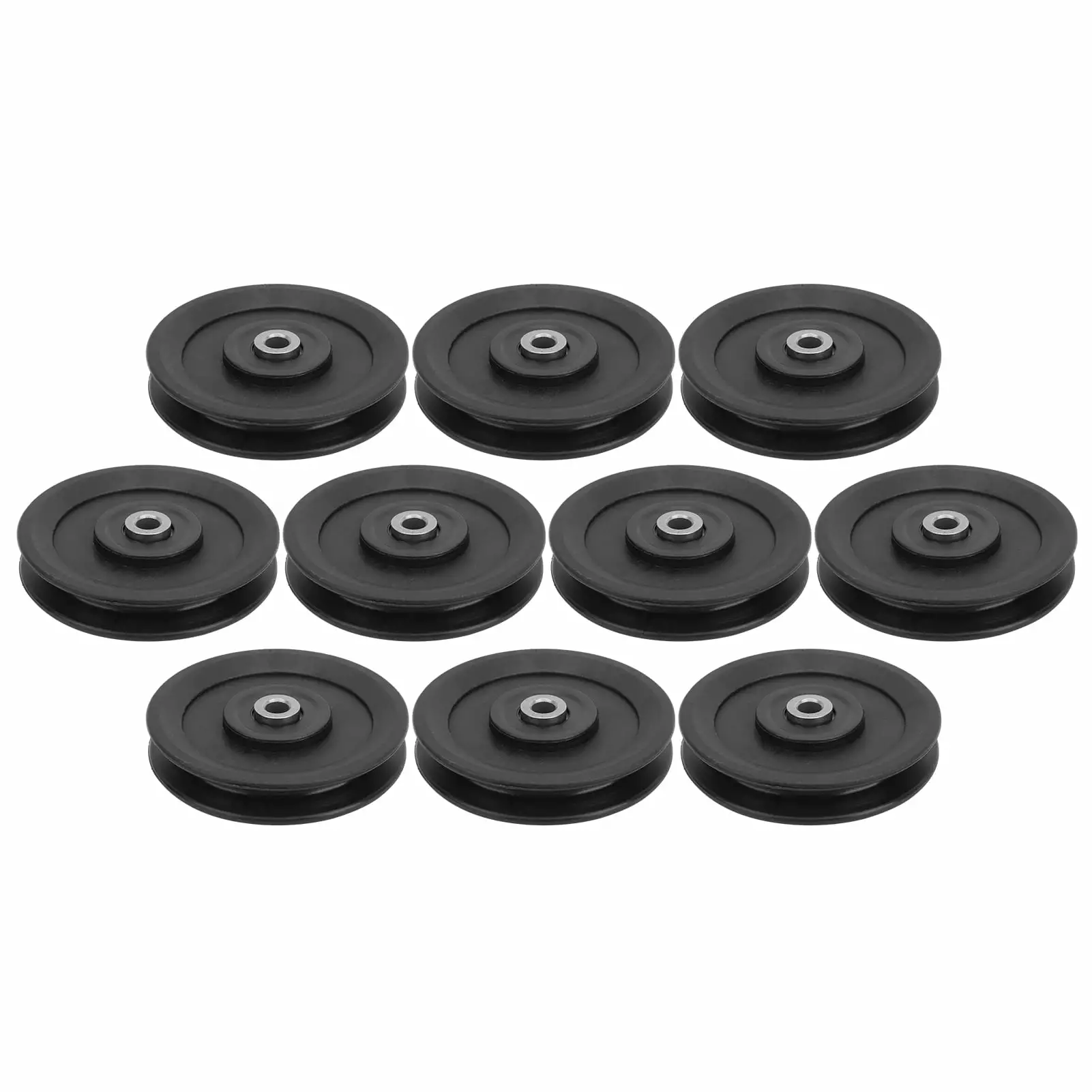 Nylon Fitness Bearing Pulley. 10pcs 115mm Home Gym Attachments. Exercise Strength Training Accessories for Pulley System. Adjustable and Durable for Effective Workout