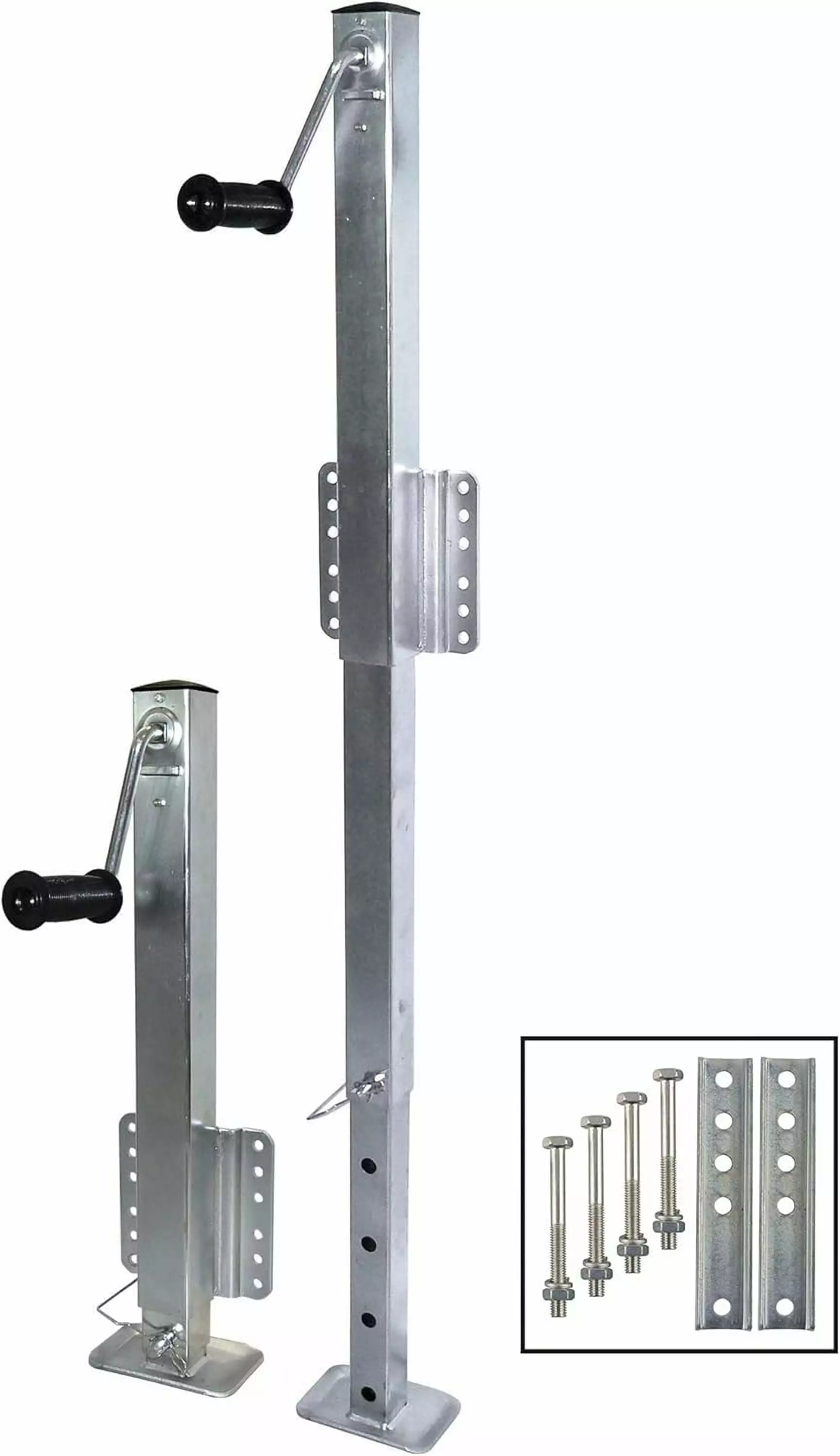 Overton's Square Tube Fixed-Mount Trailer Jack