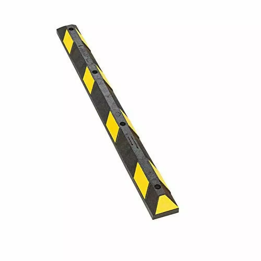 Park-It Recycled Rubber Parking Stop 4' L X 6 W X 4 H Black/Yellow