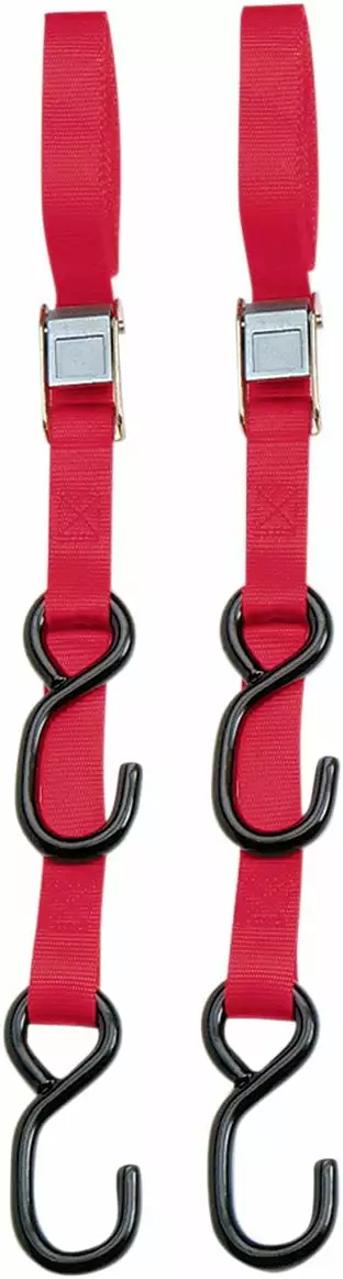 2024 2Pcs TieDown Ratchet Strap with SHook for Cargo Binding Polyester Fabrics Binding Strap(3m/9.8ft )