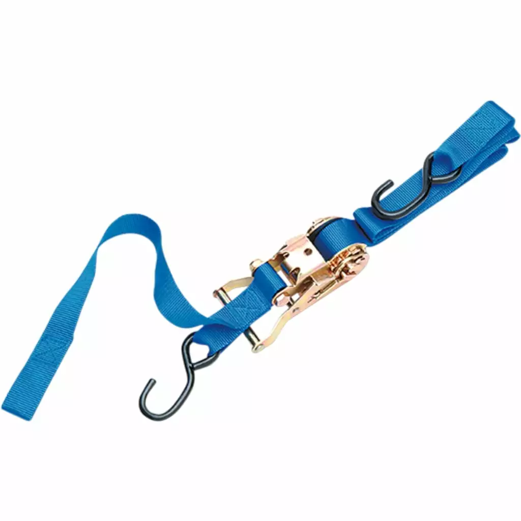 Parts Unlimited Heavy-Duty Ratchet Tie Downs w/Built-In Assist Blue (3920-0076)