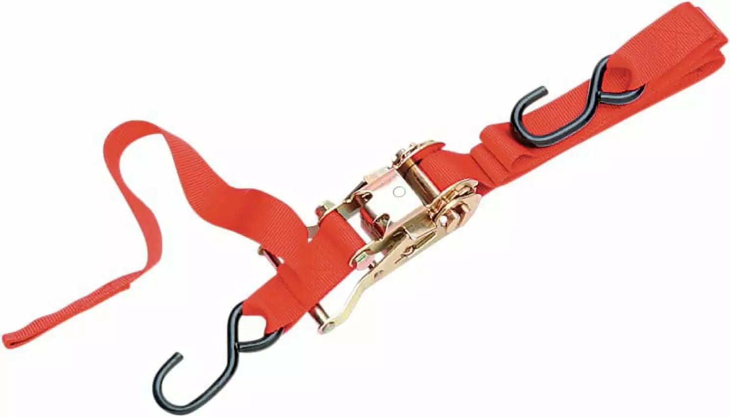 Parts Unlimited Heavy-Duty Ratchet Tie Downs w/Built-In Assist Red (3920-0075)