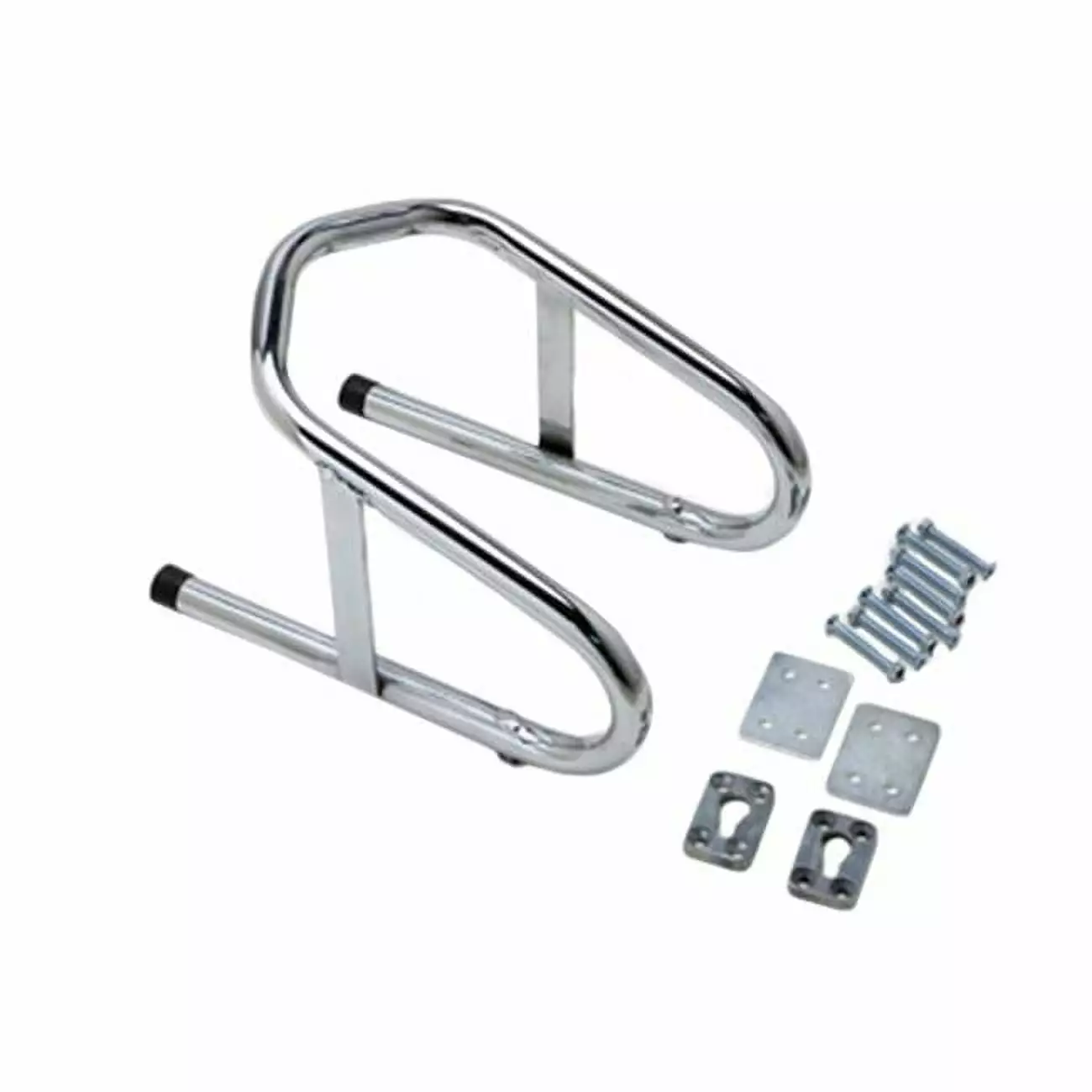 Pit Posse 6.5 in. Chrome Removable Wheel Chock