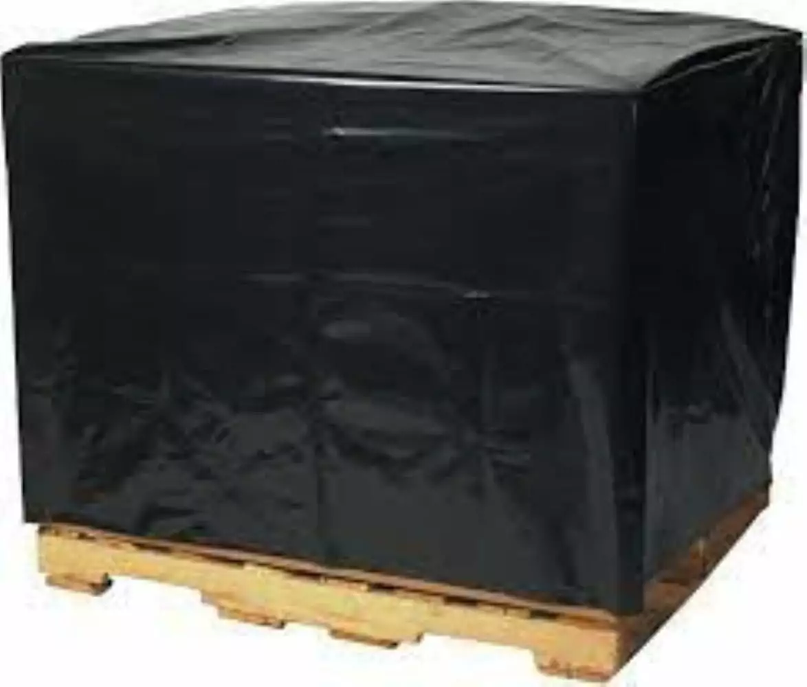 Plastic Supply - Pallet Cover Bags 5 Pack - 3 Mil Black (55 x 53 x 75) - Heavy Duty Construction Grade Strength Pallet Bags. Polyethylene Pallet Bags. Outdoor Protection. and Pallet Storage