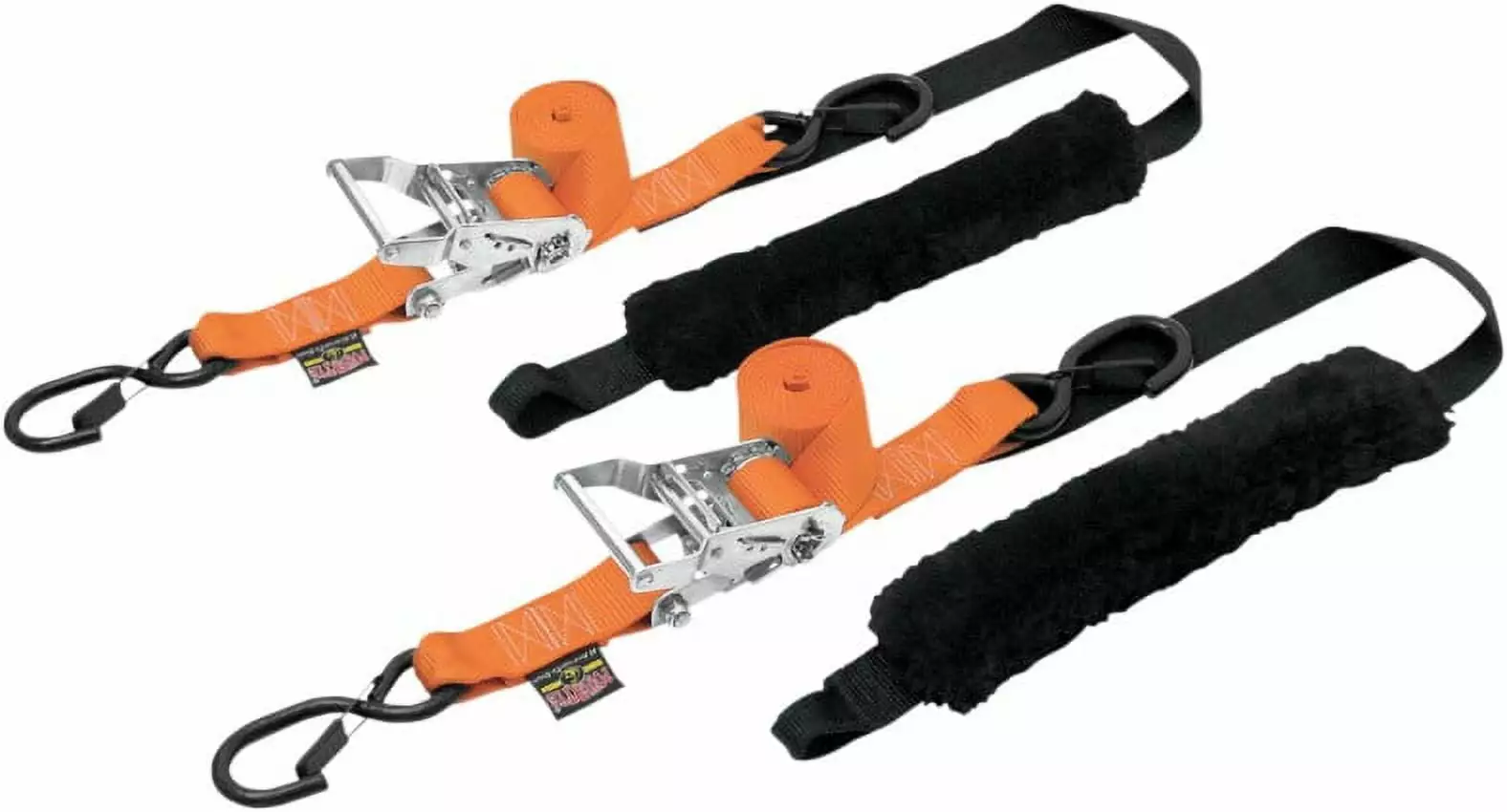 Powertye 1.5 Fat Strap Deluxe Tie Downs Orange (30692-S)